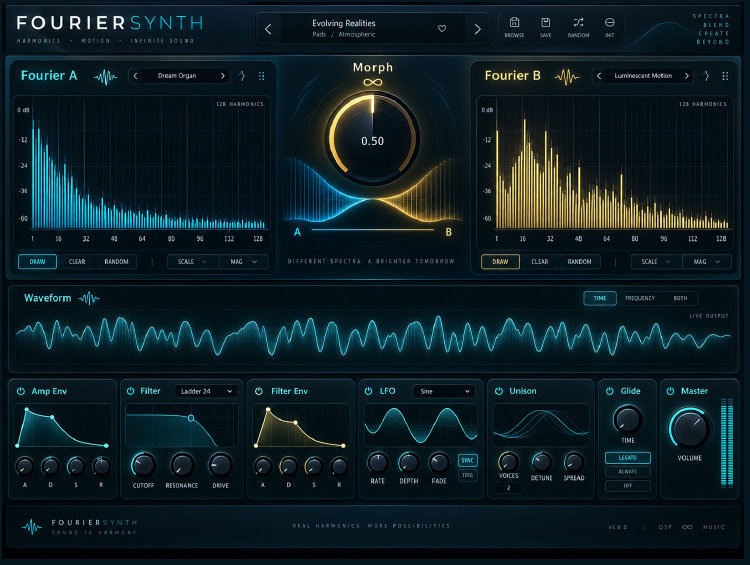 FourierSynth P10A VST3-interface